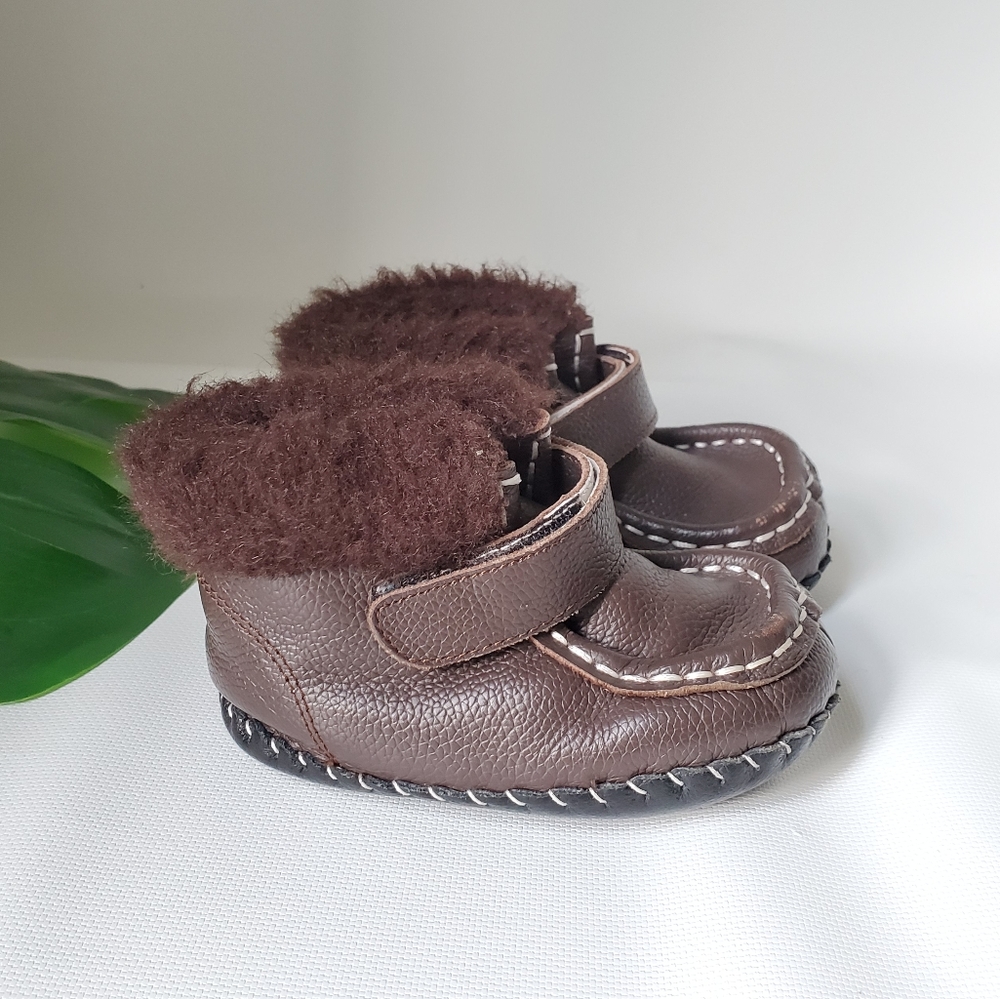 Pediped Fully Faux Fur Lined Winter Booties Sz 12-18m